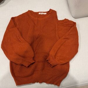 Moussy Women's Rust Color Off-shoulder Sweater size 1